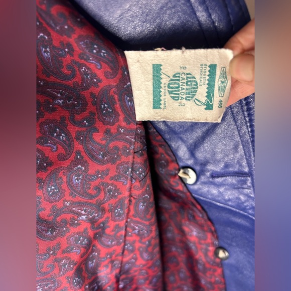 80s Vintage Leather Bagatelle Jacket - Picture 5 of 7